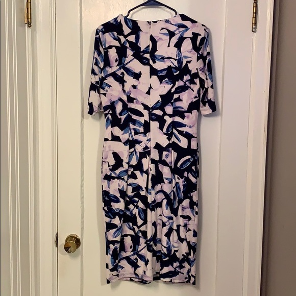 Fun patterned blue purple and white dress 💜💙 - Picture 2 of 4